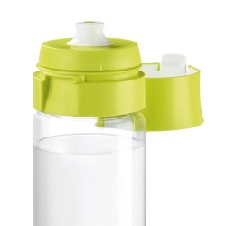 Brita Fill&Go Vital Botella con filtro de agua 0,6 L Verde, Transparente
