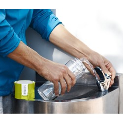 Brita Fill&Go Vital Botella con filtro de agua 0,6 L Verde, Transparente