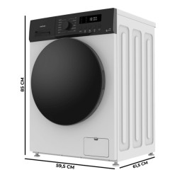 Cecotec Bolero DressCode 9155 Inverter lavadora Carga frontal 9 kg 1400 RPM Blanco, Negro