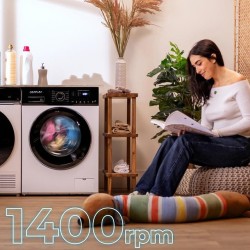 Cecotec Bolero DressCode 9155 Inverter lavadora Carga frontal 9 kg 1400 RPM Blanco, Negro