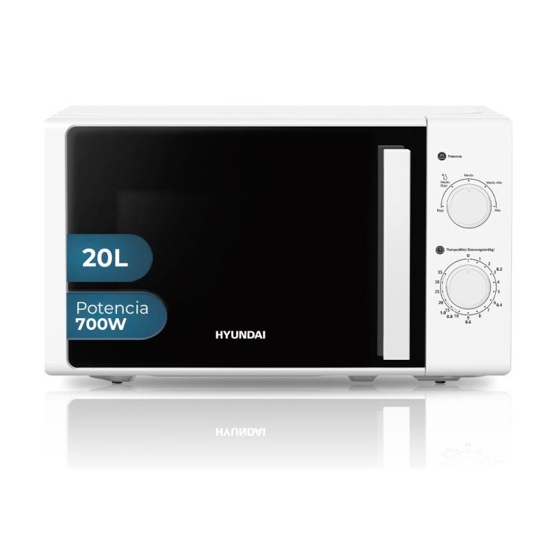 Hyundai HMW2701 microondas Blanco Solo microondas Encimera 20 L 700 W